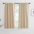 NICETOWN Window Treatment Curtains Room Darkening Drapes - (Biscotti Beige Color) 34 Width X 54 Drop Each Panel, 2 Panels Set, Curtains and Draperies for Kitchen by NICETOWN
