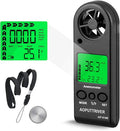 Anemometer Handheld Wind Speed Meter for Measuring Wind Speed Temperature and Max/Average/Current, High Precision Anemometer Measuring for Windsurfing Sailing Fishing Outdoor Activities by AOPUTTRIVER