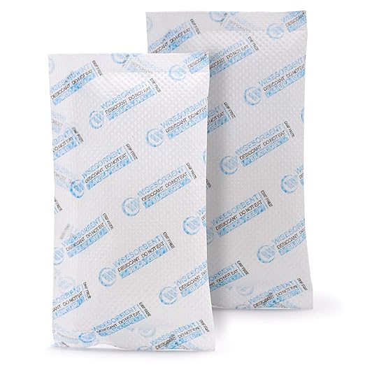 60 Packs 20 Gram Premium Silica Gel Dessicant Packs for Storage, Moisture Absorber Packets, Humidity Packs by Wisesorb