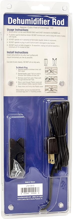 Liberty Safe Dehumidifier for Residential Use - Gun Safe Dehumidifier Rod - 12in & 18in Rods (12in) - Image 3