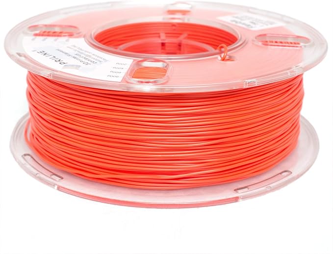 TPU Filament，PRILINE 98A TPU Flexible Soft 3D Printer Filament，1KG 1.75mm Spool Durable Flexible Material, Orange - Image 3