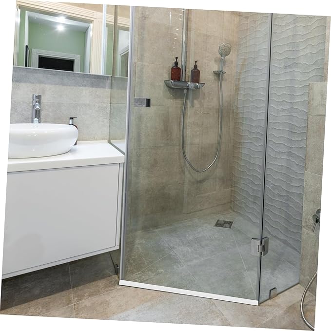 Bathroom Strip Shower Drain Accessories Toilet Sealing Strip Curved Water Retaining Bar for Home - Image 8