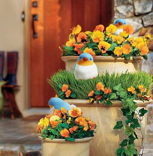 Bird Shaped Plant Watering Globes(Bule 4ps) Plants Suitable for Indoor and Outdoor Use Should be Kept Constantly Moist. The Interesting Shape Makes The Garden More Interesting and Beautiful. - Image 7