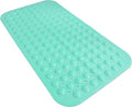 Anti-Slip Bathtub Shower mat, 27.5×14.5（Approximately 70×37cm） inch Soft Oversized Machine Washable Non-Slip Bathtub mat with Drainage Holes, Bathroom Floor Suction Cup.（1-Opaque Mars Green） by ERASILKEN-X