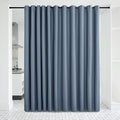 NICETOWN Verical Blinds for Living Room Bedroom Dining Sunroom Basement Wall Divider, Room Dividers Space Screens Partitions, Extra Large Blackout Curtain (1 Pack, 20ft Wide x 8ft Long, Stone Blue) by NICETOWN