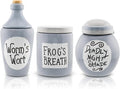 Silver Buffalo Disney The Nightmare Before Christmas Sally's Mini Storage Jars 3-Piece Set Replica | Sculpted Ceramic Kitchen Containers For Snacks by SilverBuffalo