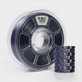 R3D Dual Color Silk PLA Filament, Co-Extrusion 3D Printer Filament 1.75mm, 30-370 mm/s High Speed PLA, Dimensional Accuracy +/- 0.02 mm, 1KG Plastic Spool (Silk Black-Purple) by R3D