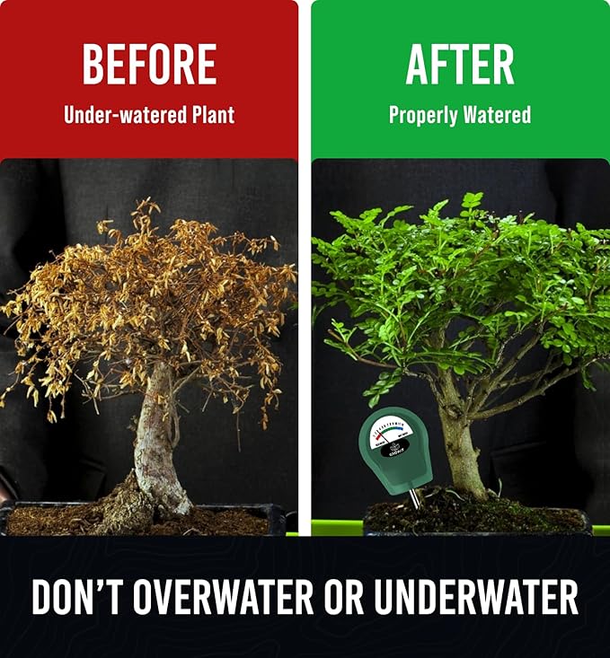 GROWIT Soil Water Monitor for Plants - Soil Moisture Meter | Hydrometer for Plants | Plant Moisture Meter Houseplants | Water Tester for Plants | Farming Indoor and Outdoor Plants- Hunter Green - Image 6