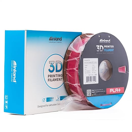 INLAND Micro Center PLA+ 3D Printing Filament 1.75mm - PLA Pro Dimensional Accuracy +/- 0.03 mm - 1kg Cardboard Spool (2.2 lbs) (1 Pack Magenta, 1.75mm) - Image 8