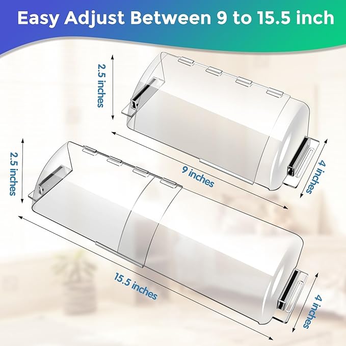 Adjustable Air Vent Deflectors, 4 Pack Widen Magnetic Heat and Vent Deflector for Home Floor, Sidewall, Ceiling Registers - Image 2