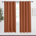 NICETOWN Blackout Burnt Orange Curtain & Drape, W55 x L78, 1 Panel, Room Darkening Light Blocking Window Treatment for Living Room by NICETOWN