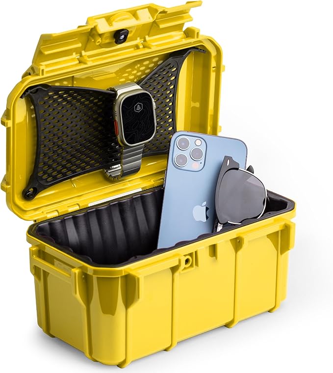 Evergreen 58 Waterproof Dry Box Protective Case - Travel Safe/Mil Spec/USA Made - for Cameras, Lenses, Phones, Pistols, First Aid, Boating, Water Sports, Tacklebox, Ammo Can, Deck Boxes by EvergreenCases