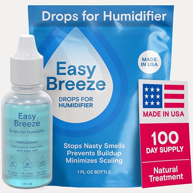 Humidifier Cleaner Drops for All Makes & Models - Made in USA Humidifier Treatment for Peak Performance - Water Humidifier Drops for Cleaning - Humidifier Solution Humidifier Water Treatment by Berkland