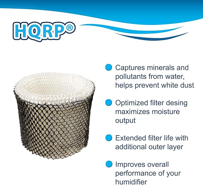 HQRP Wick Filter compatible with Sunbeam SCM1745 SCM1746 SCM1747 Cool Mist Humidifier, SWF64CS SWF64 SWF-64 HWF64 Replacement - Image 4