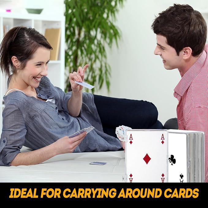 10-Pack 100-Count Deck-Case Card-Box - Hinged Trading Card Storage Box, Trading Deck Boxes, Clear Case Collection Storage Box for Gaming, Sports, Playing Cards - Image 7