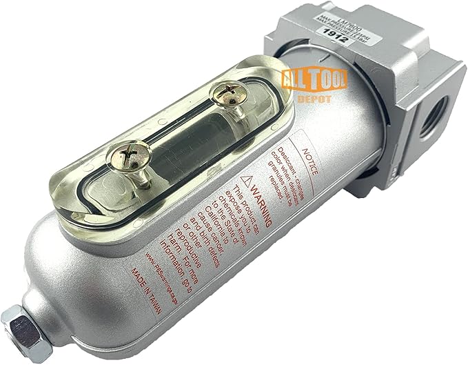 3/4" NPT Heavy Duty Compressed Air In Line Filter Desiccant Dryer Moisture Water Separator - Image 3