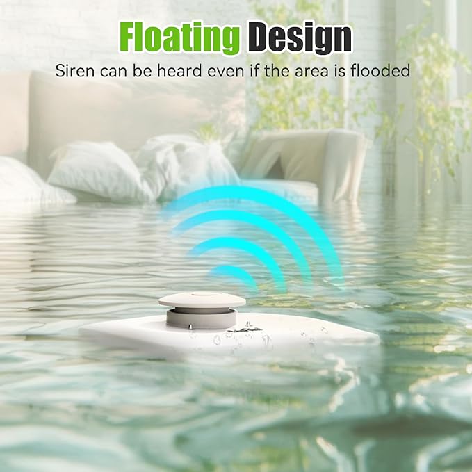 RainPoint WiFi Water Leak Detectors for Home - IP66 Waterproof Grade Water Sensor Leak Detector Kit with Hub, Powerful Alarm Siren, Includes 3 Water Alarm Leak Detectors & One WiFi Gateway Hub - Image 4