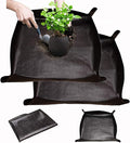 BIUWING 2PCS Indoor Plant Transplanting Repotting Mat Foldable Garden Work Cloth Waterproof Thicken Gardening Mat, Black (26.8" x 26.8") by BIUWING
