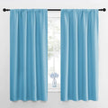 NICETOWN RV Blackout Curtains for Camper Windows, Teal Blue, 29" Wide by 50" Long, 2 PCs, Short Blackout Curtains & Drapes, Thermal Insulated Blackout Curtain Panels for Kids Room, Play Room by NICETOWN