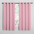 NICETOWN Bedroom Curtain Panels Blackout Draperies, Thermal Insulated Solid Grommet Blackout Curtains/Drapes (Crystal Pink, 1 Pair, 55 by 68-inch) by NICETOWN