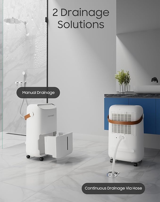 Dehumidifier for Basement,Home,Bathroom,Bedroom 45 pint/Day 4500 Sq ft Dehumidifiers with Drain Hose,Most Efficient Energy Star 2025,Intelligent Humidity Control,3 Modes,24H Timer (45 Pint) - Image 6