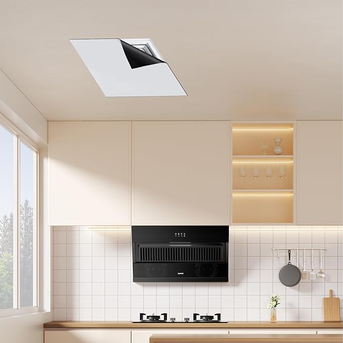 4 Pcs 13.4'' x 13.4'' Strong Magnet Vent Covers, 63Mil Extra Thick Magnetic Register Cover, Square Air Vent Sealing Covers for Home Wall Ceiling Floor HVAC AC RV Vents (White) - Image 8
