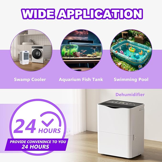 Automaitc MIni Condensate Pump For Dehumidifier,110V Submersible Water Pump With Level Sensor,For HVAC System,Air Conditioner,Air cooler,Fountain,13 FT Drain Height Lift - Image 2