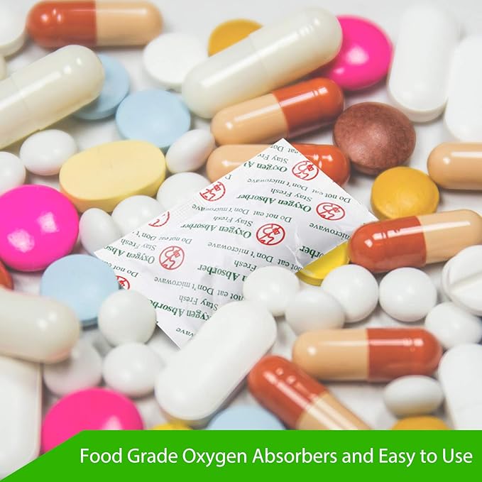 SurpOxyLoc(200Sachets)50cc Oxygen Absorbers for Food Storage, Food Grade Oxygen Absorbers Packets for Food - Image 4