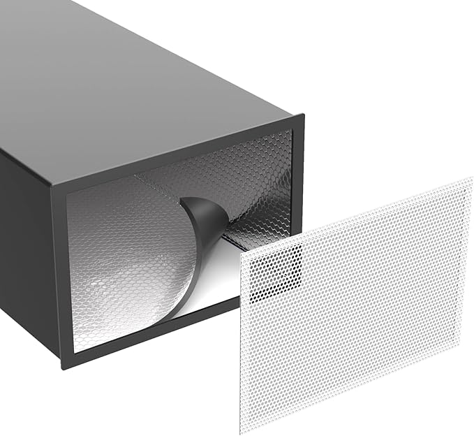 BJADE'S Sound Deadening Kit for Vent,Soundproofing Mats and Vent Covers for Reducing Noise and Dampening Vibration of HVAC Vent & Duct,Including 2 Pcs Sound Deadening Mat and 10"× 14" Vent Covers by BJADES
