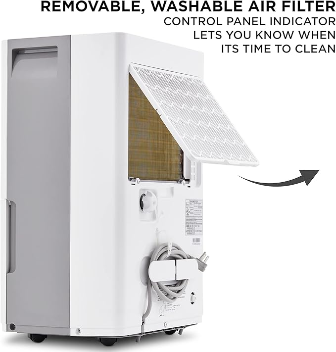 Ivation 4,500 Sq. Ft Energy Star Dehumidifier With Pump, Large Capacity Compressor De-humidifier for Big Rooms and Basements with Continuous Drain Hose Connector and Pump, Auto Shutoff and Restart - Image 6
