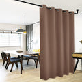 NICETOWN Blackout Blinds for Patio Door, Sliding Door Insulated Blackout Curtains, Extra Wide Curtain with Grommet Top for Villa/Hall/Parlor (Cappuccino, 70 inches W x 84 inches L) by NICETOWN