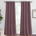 NICETOWN Dry Rose Blackout Curtains 96" Long for Office, Dining Room, Guest Room, 55" Wide, 2 Pieces, Sound Reducing Heat and Cold Block Curtain Panels for Modern Room Decorative by NICETOWN