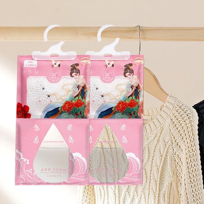 Wardrobe Dehumidifier Bags, Moisture Absorber,120g Car Dehumidifier Moisture Absorbers - Flexible Dehumidification Bag for Bedrooms, Basements, Bookcases - Image 9