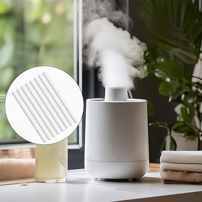 24 Pcs Humidifier Wicks Sticks Diffuser Wicks Replacement Cotton Refill Stick 5.35 X 0.3 Inch Humidifiers Filter Refill Sticks for Portable Cool Mist Mini Humidifier - Image 8