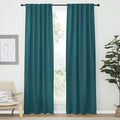 NICETOWN Blackout Curtain Panels Window Draperies - (Sea Teal Color) 34-Inch Wide x72-Inch Long, 2 Pieces, Home Decoration Light & Noise Reducing Window Covering Room Darkening Drapes for Bedroom by NICETOWN