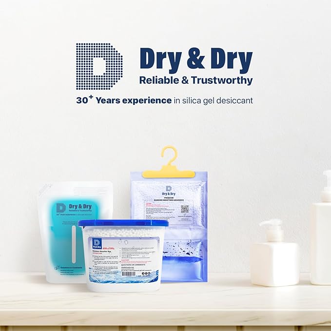 Dry & Dry Moisture Absorbers Refill Beads (8 LBS) - Dehumidifiers for Home Dehumidifier for Basement Dehumidifiers for Bedroom Small Dehumidifiers Dehumidifiers Moisture Absorbers - Image 4