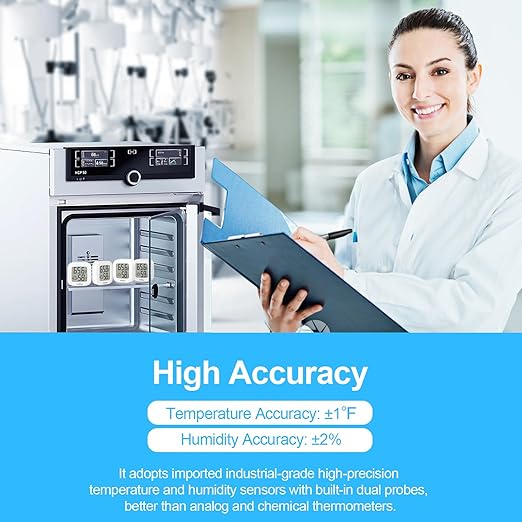 Vaikby Indoor Thermometer 2Pack, Humidity Gauge Meter Digital Hygrometer Room Thermometer for Home, Hight Accurate Temperature and Humidity Monitor, Large LCD Display Fahrenheit or Celsius - Image 4
