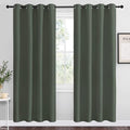 NICETOWN Dark Mallard Blackout Curtain Panel Grommet - Home Decorations Thermal Insulated Solid Grommet Top Blackout Living Room Panels/Drapes for Gift (1 Pair, 55 x 78-Inch) by NICETOWN