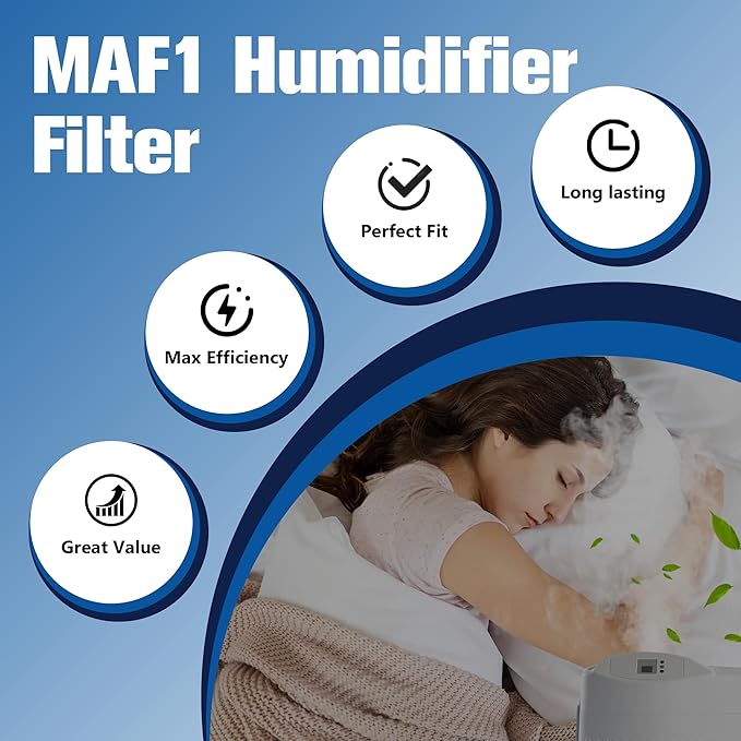 Funmit MAF1 Super Humidifier Wick Filter (4 Pack) Replacement for Air-Care MA1200, MA1201, MA0950 and Kenmore 14906, 14410, 14411, 15412, 29979, 29980, 29981, 29982 Humidifiers - Image 7