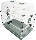 Medium EarlyGrow Seed and Herb Domed Propagator with 2 Vented Side Height Extensions and Security Clip Set by EarlyGrow