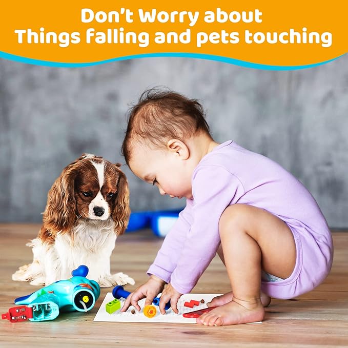 Orzbow Baby Proofing Soft Silicone Vent Cover for Home Wall/Ceiling/Floor Register of Width 5.3" to 5.9", Length 11.3" to 11.9", Child Proof Floor Air Vent Deflector Cover, Easy Install, White, 2 Pack - Image 4