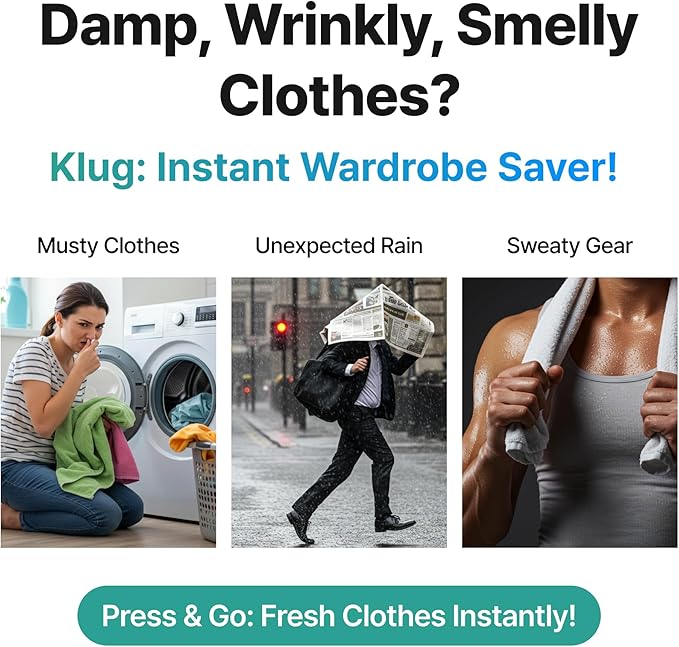 Klug Portable Dryer, 2-in-1 Clothes & Shoe Dryer, for Boot, Sneakers, Work Boots, Swimwear, Winter Wear, Silent, Extendable, Auto Timer, Dries Shoes in 30 Minutes - Image 2