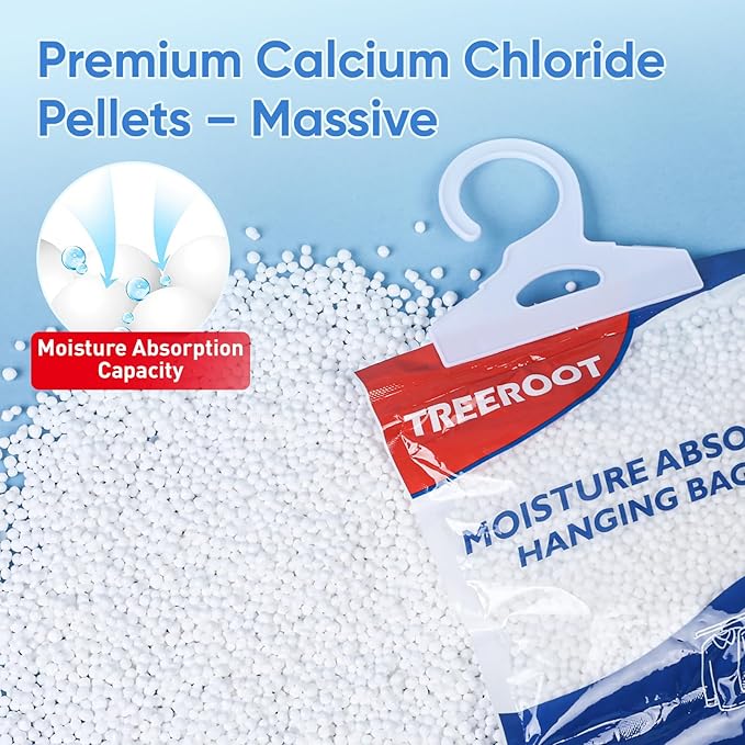 15 Pack Moisture Absorbers for Closet, 9.8OZ Hanging Closet Dehumidifier Bags, Hanging Humidity Absorber in Wardrobes, Kitchens and Bathrooms, Fragrance Free Portable Moisture bags - Image 6