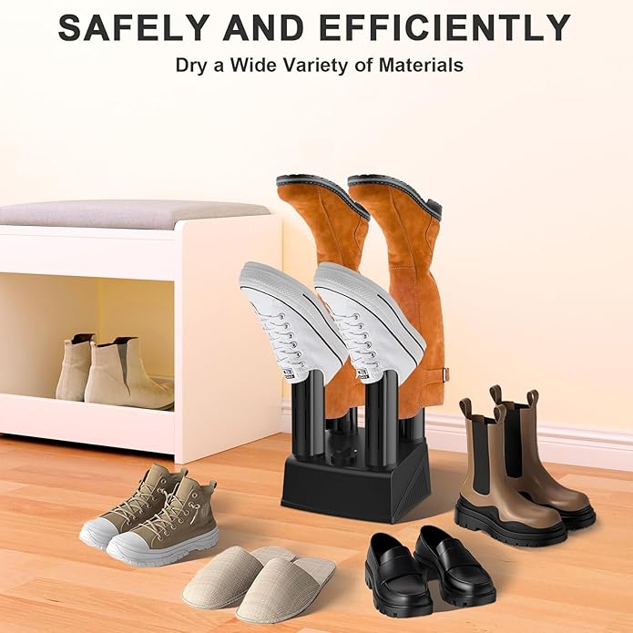 Boot Dryers Shoe Dryer: Boot Warmer and Deodorizer with Fan, Boot Dryer for Work Boots with Timer, Shoe Dryers for Sneakers - Image 6