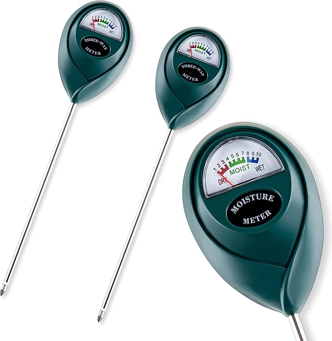 Tennedriv Green 2 Pack Soil Moisture Meter for House Plants, Plant Water Meter,Plant Moisture Meter for House Plants and Outdoor Plants, No Batteries Required by TennedrivGreen