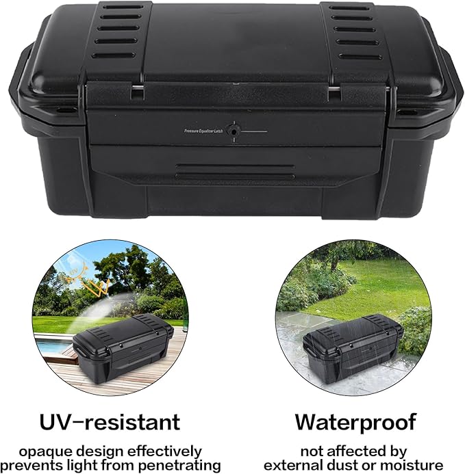 Gonetre Waterproof Shockproof Storage Case, Outdoor Sealed Box for Small and Miniature Electronic Devices, Professional Use for Equipment, ABS Material, Black, 1 Pack (Type C waterproof - Image 5