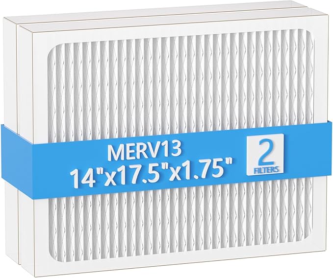 14 x 17.5 x1.75 MERV 13 Replacement Dehumidifier Filter Compatible with Santa Fe Advance90, Advance100, Advance120, Honeywell DR90 & DR120 dehumidifier Models, 2 Pack by Cooyafan