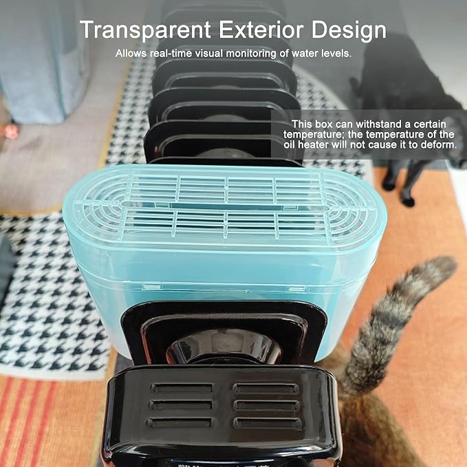 Radiator Humidifier Hanging, Water Container Relieves Dry Air, Large Capacity, Top Fill Humidifiers Transparent Visible Water Level - Image 4