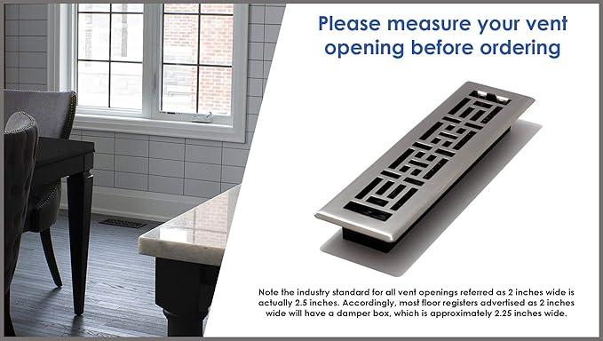 Decor Grates PL214-WH Floor Register, White - Image 3