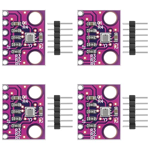 4pcs BME280 3.3V Sensor Module GY-BME280-3.3 Atmospheric Pressure Sensor Temperature Humidity Sensor I2C Interface Compatible with Arduino by YELUFT